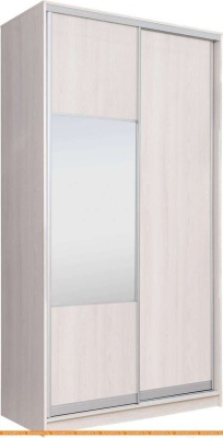 Шкаф-купе Рэйгрупп 138 YYX Elgon РГ-11.05 (ясень снежный/хром) фотография