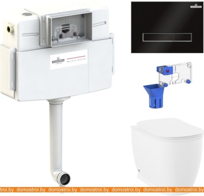 Унитаз Lavinia Boho Relfix Bell Pro 5 в 1 87060214 (черное стекло) фотография