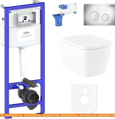 Унитаз Lavinia Boho Relfix Aveo Rimless 7 в 1 87040126 (хром пластик) фотография