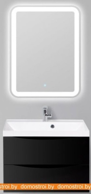 Тумба под умывальник BelBagno Marino-700-2C-SO-NL-P (nero laccato lucido) фотография
