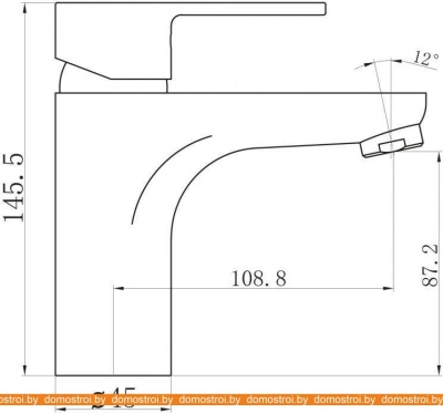 Смеситель BelBagno Loyd LOY-LVM-CRM фотография