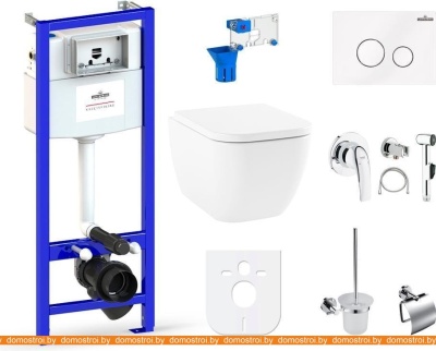 Унитаз Lavinia Boho Relfix One Rimless 10 в 1 98010143 (белое стекло) фотография