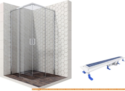 Душевой уголок Ambassador Set 11011105-ST7 фотография