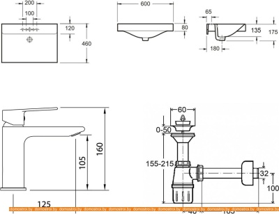 Умывальник Lavinia Boho Bathroom 21510366 (раковина, Смеситель, Сифон) фотография