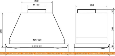 Вытяжка Elikor Врезной блок 72Н-1000-Э4Д (нержавеющая сталь) фотография