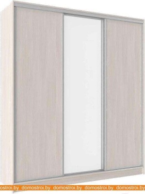 Шкаф-купе Глазов Домашний 2000 ЛДСП с зеркалом (бодега светлый) фотография