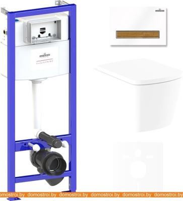 Унитаз Lavinia Boho Relfix Aveo Rimless 6 в 1 75110244 (белый пластик) фотография