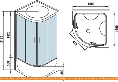 Душевая кабина WeltWasser WW500 Emmer 15055 фотография