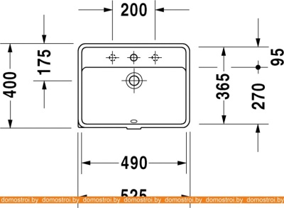 Умывальник Duravit Starck 3 49x40 0302490000 фотография
