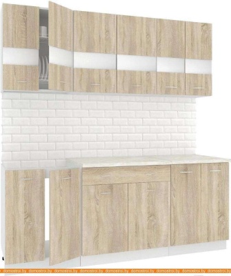 Кухня Кортекс-мебель Корнелия Экстра 2.0м (дуб сонома/мадрид) фотография