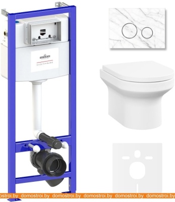 Унитаз Lavinia Boho Relfix Grance Hill Rimless 6 в 1 87561029 (statuary ис. камень) фотография