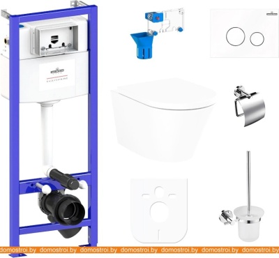 Унитаз Lavinia Boho Relfix Biore Rimless 9 в 1 97010071 (белое стекло) фотография