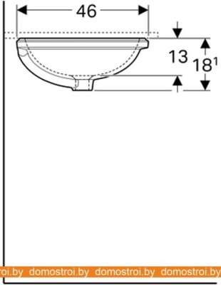 Умывальник Geberit VariForm 500.756.01.2 фотография