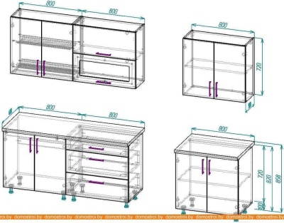 Кухня ВерсоМебель ВерсоЛайн 6-2.4 (бежевый/латте) фотография