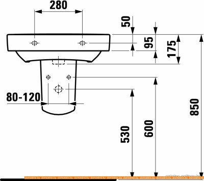 Умывальник Laufen PRO 818959 60x38 фотография