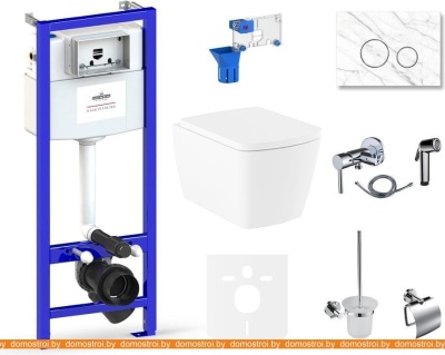 Унитаз Lavinia Boho Relfix Aveo Rimless 10 в 1 75110721 (statuary иск. камень) фотография