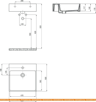 Умывальник Deante Temisto CDT 6U5S фотография