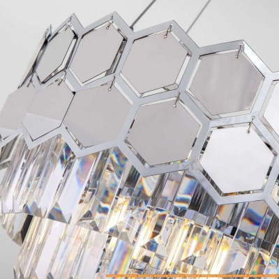 Подвесная люстра Евросвет Ariana 10113/5 (хром/прозрачный хрусталь) фотография