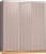 Шкаф-купе Глазов Домашний 2000 ЛДСП (ясень шимо светлый) фотография