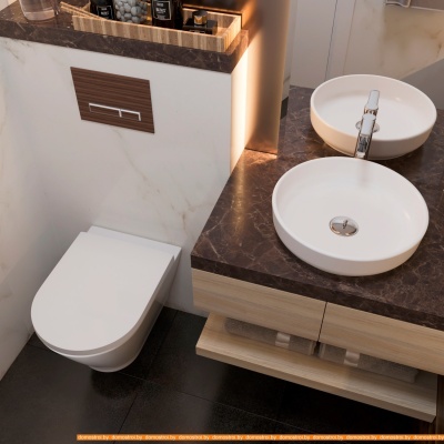 Унитаз Lavinia Boho Elegant Rimless 3308001R (чаша, пневмокрышка) фотография