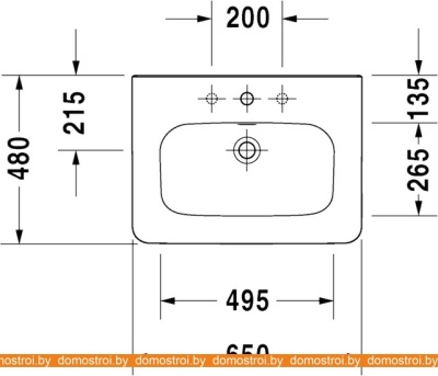 Умывальник Duravit DuraStyle 65x48 (2320650000) фотография
