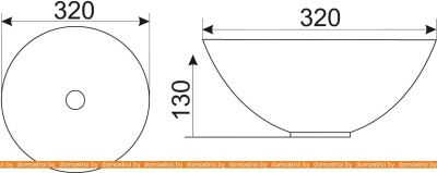 Умывальник CeramaLux MNC486 фотография