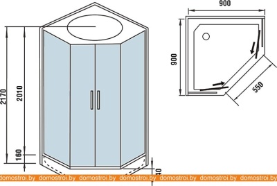 Душевая кабина WeltWasser WW500 Nesse 902 фотография