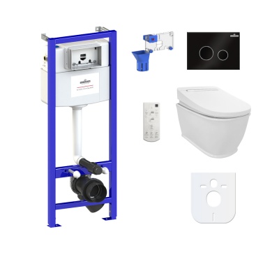 Комплект инсталляции и унитаза 6 в 1 Lavinia Boho Smart F-Control Multi 3940013R фотография