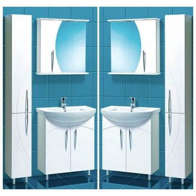 Зеркальный шкаф Акваль Палермо 70 [ПАЛЕРМО.04.70.00.R] фотография