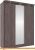 Шкаф-купе Глазов Домашний 1800 ЛДСП с зеркалом (ясень анкор темный) фотография