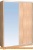 Шкаф-купе Глазов Домашний 1600 ЛДСП с зеркалом (дуб сонома) фотография