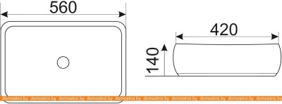 Умывальник CeramaLux N9243 фотография