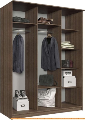 Шкаф-купе Интерлиния Неаполь АН-012-17-01 (ясень шимо светлый/ясень шимо темный) фотография