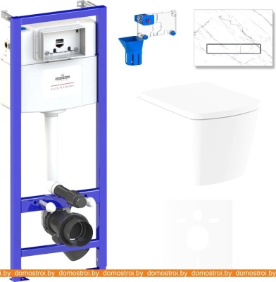 Унитаз Lavinia Boho Relfix Aveo Rimless 7 в 1 75110271 (statuary иск. камень) фотография