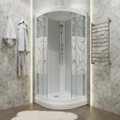 Душевая кабина Triton Стандарт А3 ДН4 90x90 узоры фотография