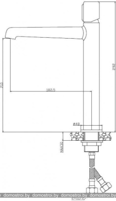 Смеситель BelBagno Uno UNO-LMC-CRM фотография
