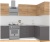 Кухня Интермебель Микс Топ-25 2x1.52м правая (дуб крафт зол-графит сер-ателье св.) фотография