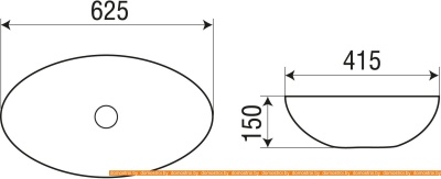 Умывальник WeltWasser Elbach 3077 фотография