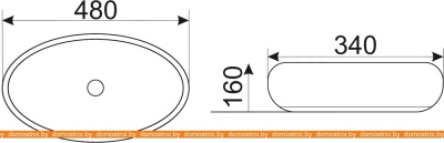 Умывальник CeramaLux NC433 фотография
