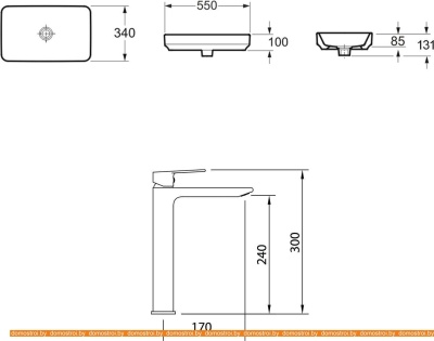 Умывальник Lavinia Boho Bathroom 21510053 (раковина, Смеситель) фотография