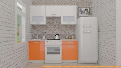Кухня ВерсоМебель ЭкоЛайт-5 1.7 (белый/манго) фотография