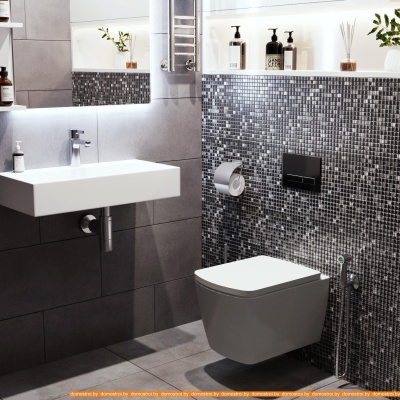 Унитаз Lavinia Boho Relfix Aveo Rimless 10 в 1 98010088 (черный пластик) фотография