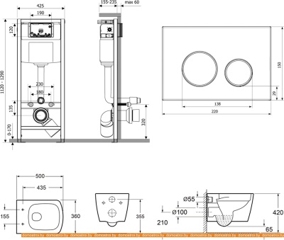 Унитаз Lavinia Boho Relfix Aveo Rimless 9 в 1 97010090 (хром пластик) фотография