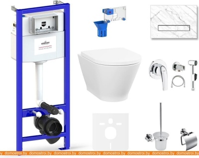 Унитаз Lavinia Boho Relfix Elegant Rimless 10 в 1 75110853 (statuary камень) фотография