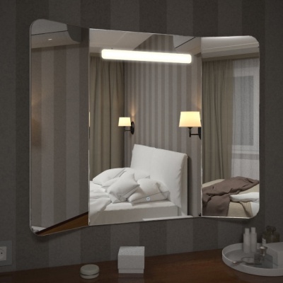 Зеркало c LED подсветкой Континент Трюмо LED модель 2 100x80 фотография