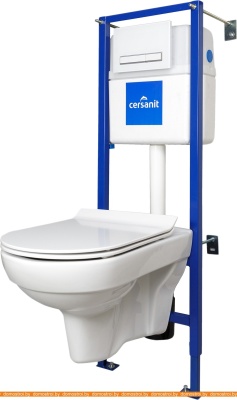 Унитаз Cersanit Link Pro с City New Clean On S-SET-CITYC-LPRO-S-DL-WG-w фотография