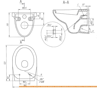 Унитаз Cersanit Delfi SET-DEL/Vec/TPL/Mo-Cm-w фотография