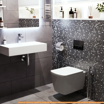 Унитаз Lavinia Boho Relfix Aveo Rimless 9 в 1 97020184 (черный пластик) фотография