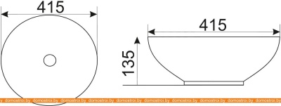 Умывальник CeramaLux MNC526 фотография
