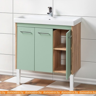 Тумба Акваль Мята 80 МЯТА.80.10.07.N под умывальник Moduo 80 фотография